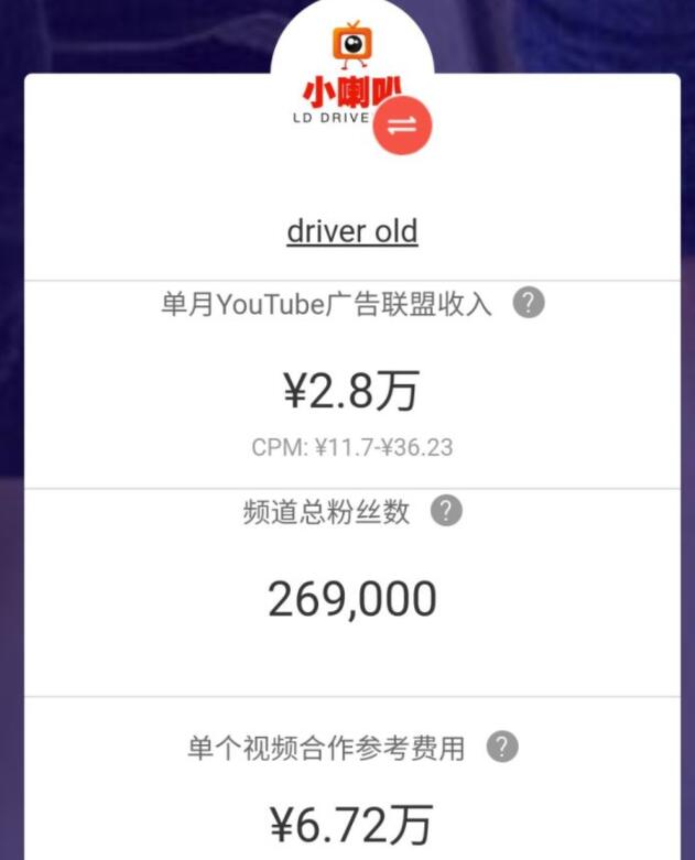 youtube知名UP主油管小喇叭driver old被抓了