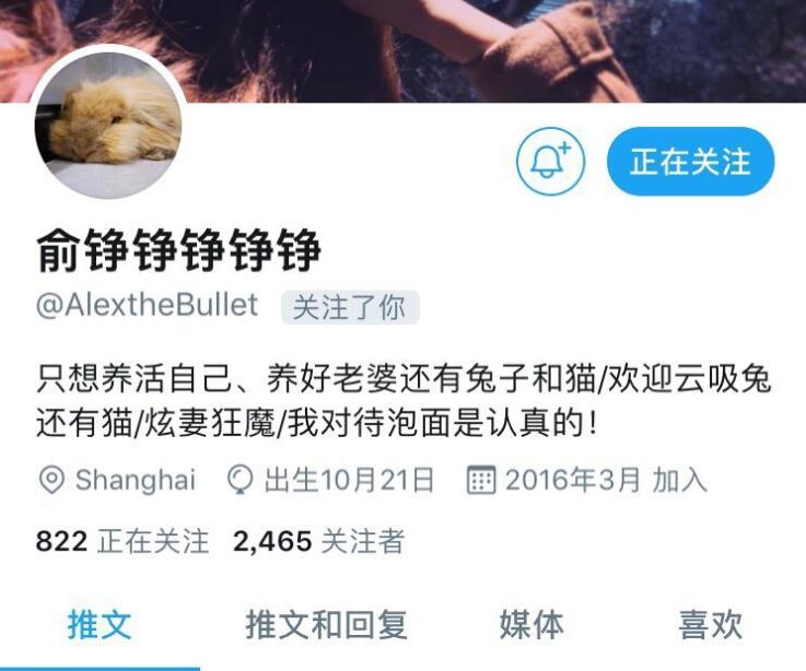 A 是已注销账号的 @AlextheBullet