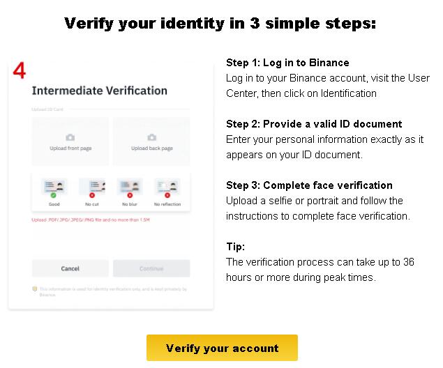 币安要求在8月19日前完整账户的kyc身份验证，否则提币限额将降低到0.06BTC