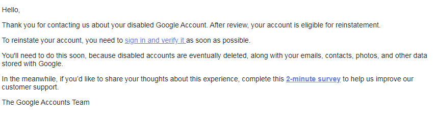 Gmail被封了，还绑定了google voice，然后捆绑了一些其他账号，怎么申诉解封