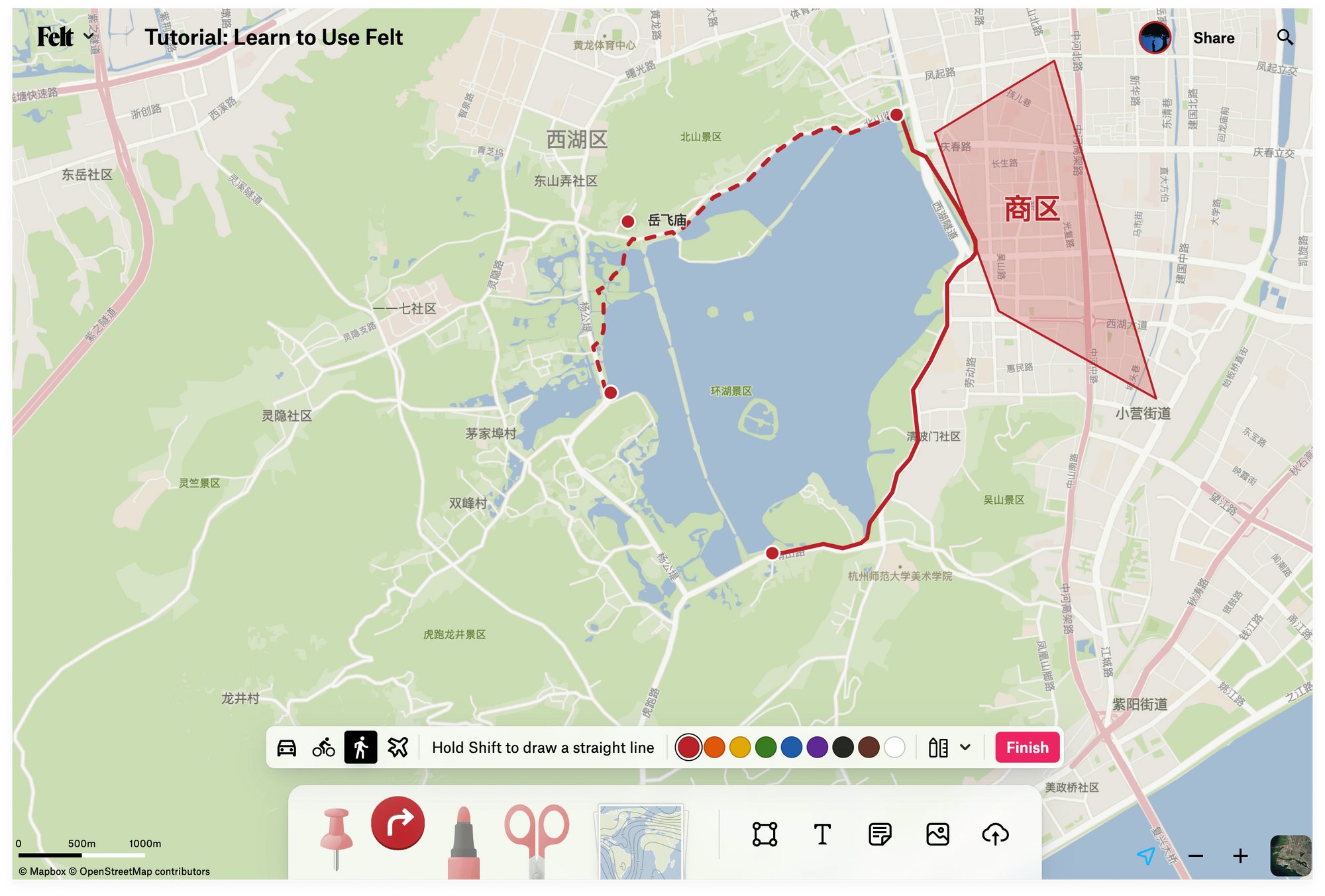 一款全能地图制作工具,可以个性化制作各种生动的地图标记