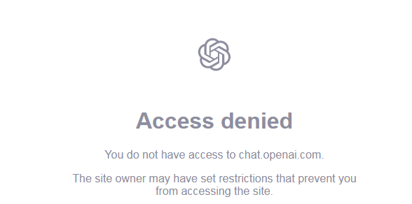 ChatGPT持续屏蔽VPN的机房IP,如何解决ChatGPT Access denied报错无法访问