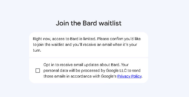 谷歌巴德Google Bard 申请成功,测试看看